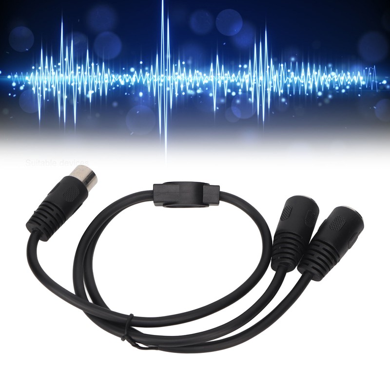 DIN 4PIN to 2DIN 4PIN Adapter Cable Professional Male to