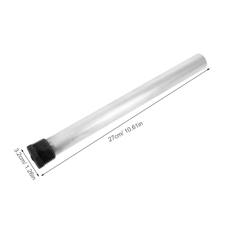 Mikinona 2pcs Water Heater Magnesium Anode Rods Replacement 3/4npt Black