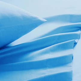 MyOwn California King Sheet Sets - Double Brushed Microfiber Bedding Sets, 4 Piece Deep Pocket Bed Sheets Sets - Ultra Soft, Wrinkle Free, Quick Dry, Easy Care California King Sheets - Sky Blue