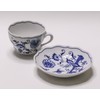 BOHEMIA BLUE ONION CBO12 Cup & Saucer 1 Guest