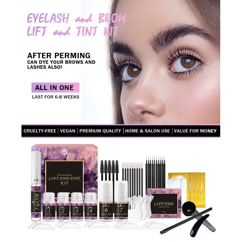 Joyeee 2-in-1 lamination kit for eyebrows and eyelashes, fuller eyebrow