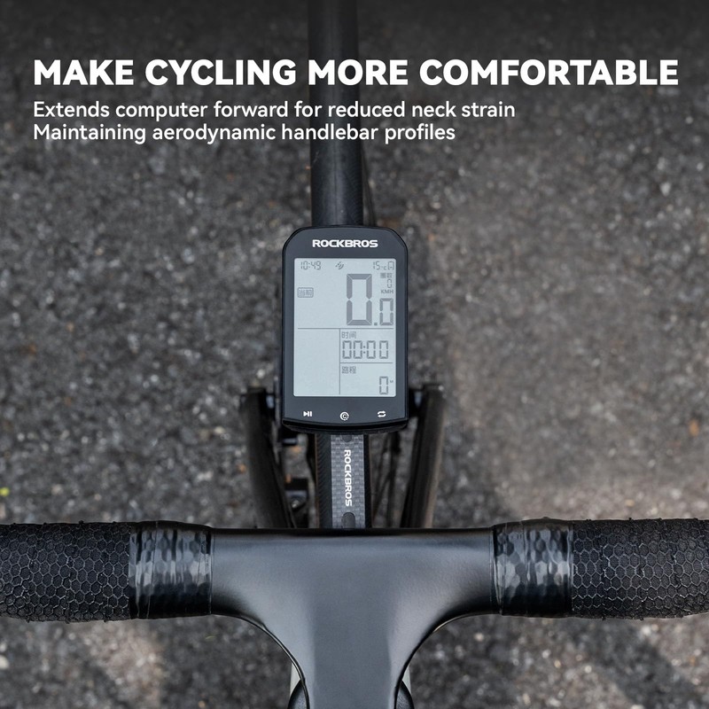 ROCKBROS Aero Bicycle Computer Mount with Quick Release Lightweight Handlebar