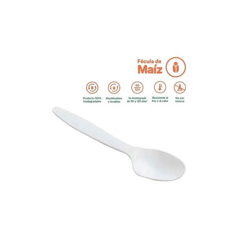 We Care - Cuchara Desechable 100 Biodegradable