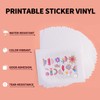 HTVRONT Glossy Printable Vinyl Sticker Paper 55 Pack 8.5" x