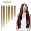 WindTouch Clip in Hair Extensions Real Human Hair #4 Medium