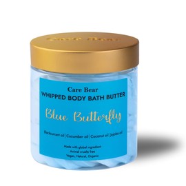 CareBear Whipped Cream Body Bath Butter, Foamy and Silky with Jojoba Oil, Coconut Oil, Hydrated and Velvety Smooth, Natural Ingredients