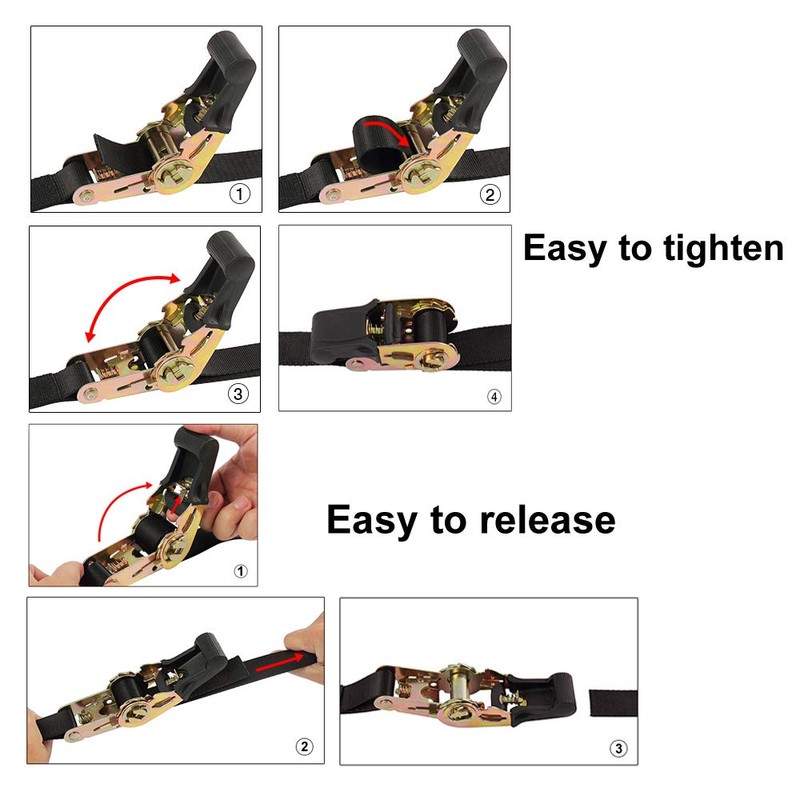 Ayaport Ratchet Straps Tie Downs 6M x 25mm Endless Heavy
