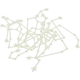 A Set of 12 Constellation Wall Stickers Murals,Luminous Twelve Zodiac Stickers Glow,Decals Room Home Decor,Home Décor Accents Twelve Constellations Wall Stickers,Paint,Wall Treatments and Supplies