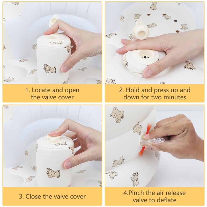 EKEPE Inflatable Baby Seat for Babies 3 Months & Up,