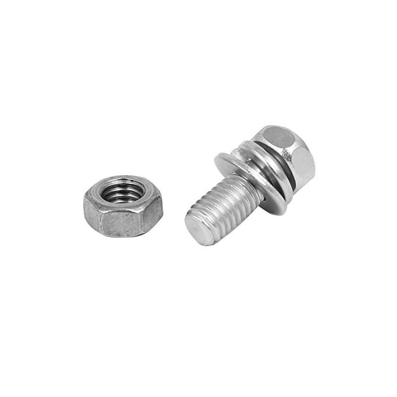 Sourcingmap M5 x 12mm 304 Stainless Steel Phillips Hex Head