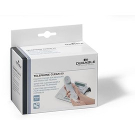 Durable Telephone Clean 578502 Fleece Cleaning Cloths Pack of 50