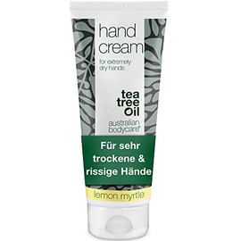 Australian Bodycare Hand Cream 100ml | Tea Tree Oil und Lemon Myrtle | Creme fÃ¼r sehr trockene HÃ¤nde | Handcreme fÃ¼r MÃ¤nner & Frauen mit rauen & rissigen HÃ¤nden | Vegane mit 100% natÃ¼rlichem TeebaumÃ¶l