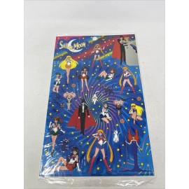 Sailor Moon Sticker Sheet New Merlin Tops 1998 New