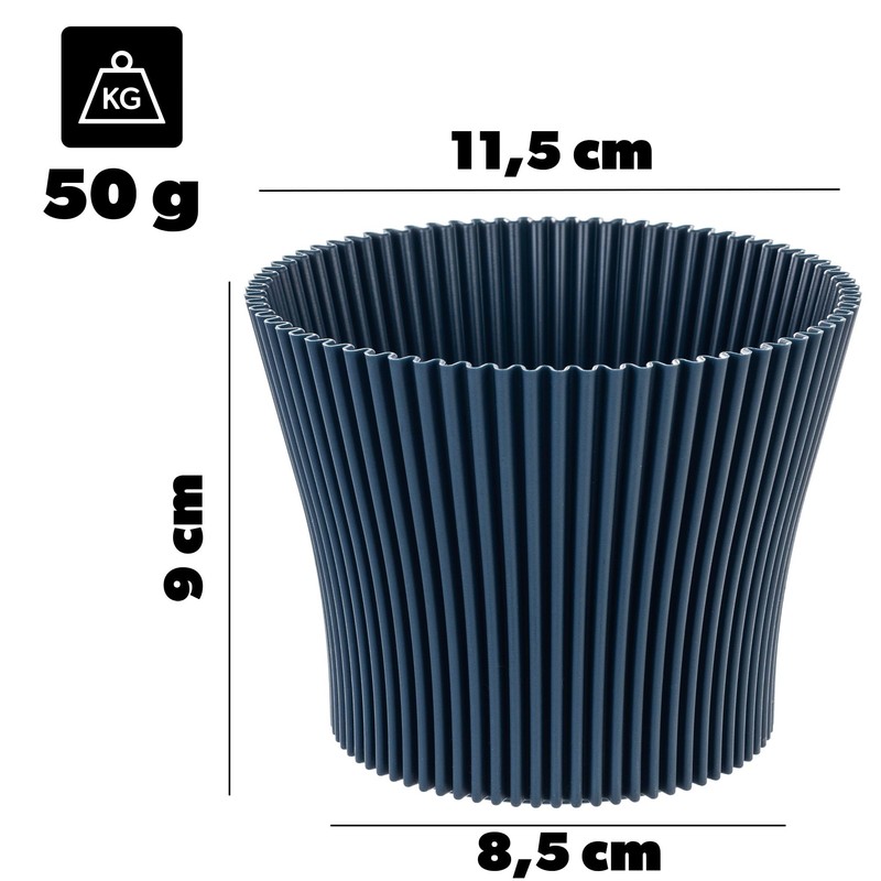 KADAX Small Plastic Flower Pot, Succulent and Herb Planter, Modern