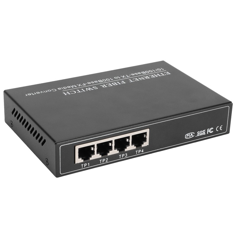 4 Ports Ethernet Fiber Switch TBCMC3414ES20A Plug Play Stable Sturdy