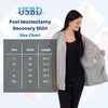 USBD Post Mastectomy Surgery Recovery Shirt Lapel Collar with Drain