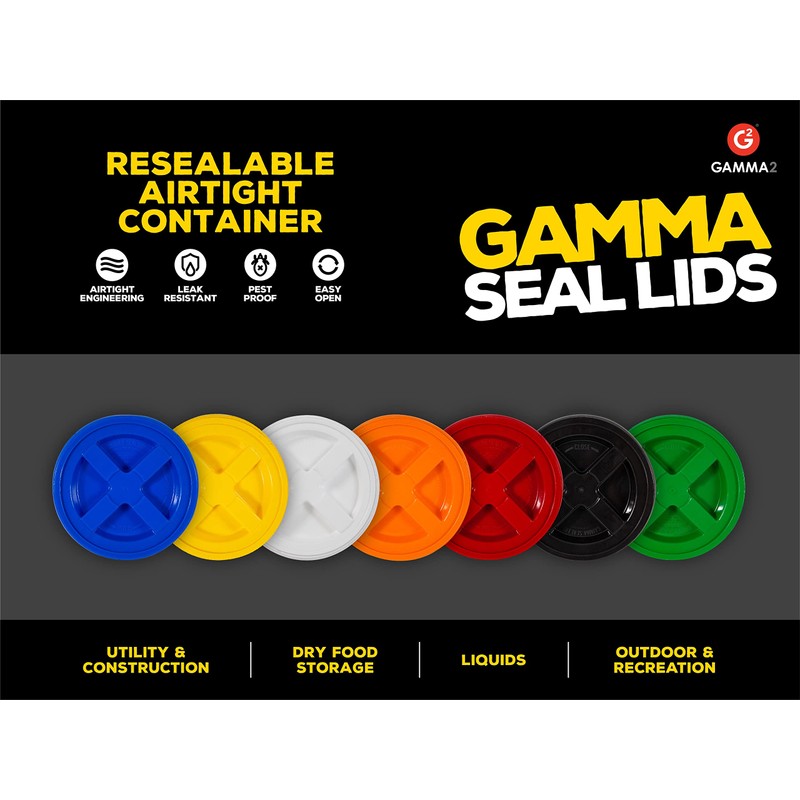 Gamma2 Seal Lid - Pet Food Storage Container Lids -
