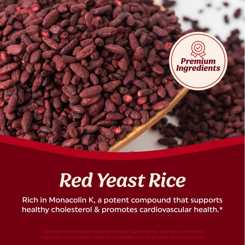 Mav Nutrition Levadura Roja 1200 Mg Con Coq10 Y Omega
