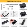 Lpraer 2 Pack Combination Cabinet Hasp Locks, Keyless Cabinet Lock