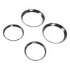 4 Pcs Air Outlet Cover Carbon Fiber Style Dashboard AC