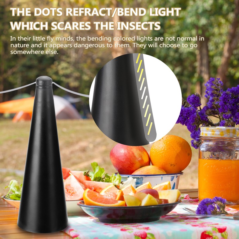 Outdoor Multifunctional Fly Repellent 360° Rotation Fan-type Food Protector Pest