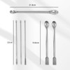 NIIIYTYB 6Pcs Lab Spoon Lab Measuring Spoons Micro Scoop Set