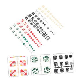 Beavorty 5sets Full Cover Artificial Toenails for DIY Nail Art Easy to Use Press Pedicure Tips for Parties and Special Occasions