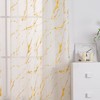 Sutuo Home Marble Sheer Curtains 84 Inch Long 2 Panels