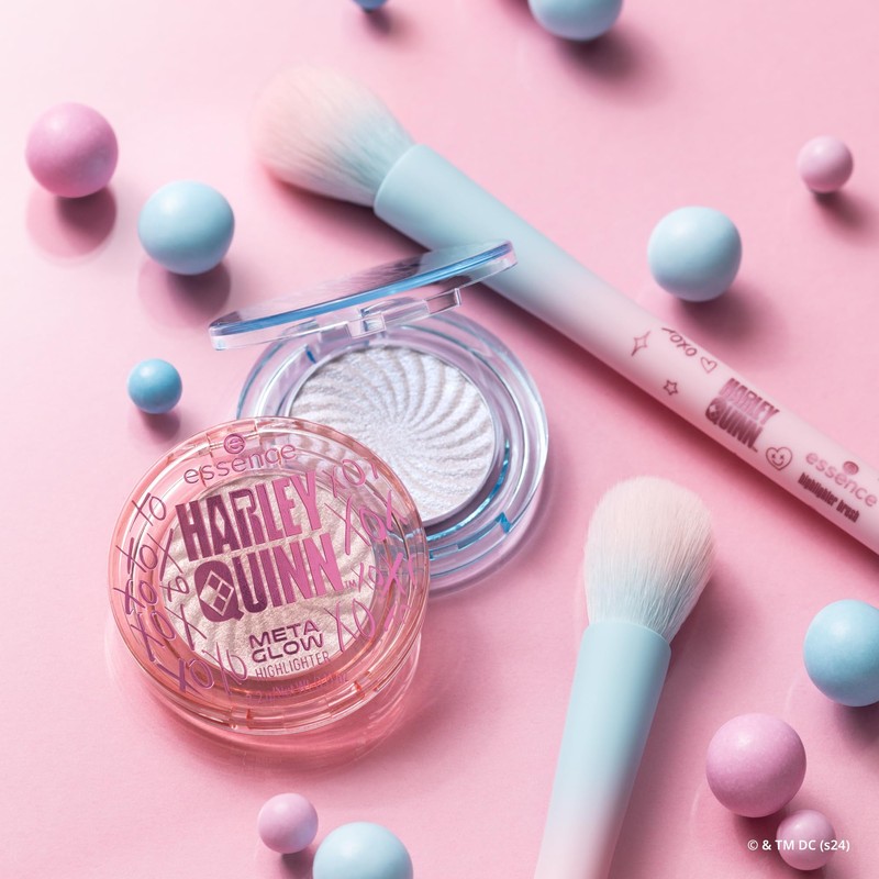 essence Harley Quinn highlighter brush, vegan, Nanopartikel frei, 1er Pack