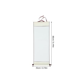 2pcs Blank Hanging Scroll Chinese Xuan Paper Chinese Calligraphy Blank Hanging Scrolls Blank for Calligraphy Painting Art Projects