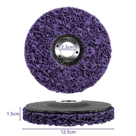 125 mm CSD Disc Sanding Disc, 5 Pieces, Black Cleaning Disc Set, Sanding Disc Nylon Fabric Disc, Clean Strip Disc, Remove Paint, Rust