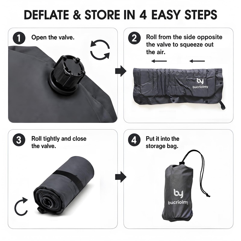 Inflatable Seat Cushion Reversible Extra Large Portable Travel Camping