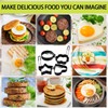 6 Pack Eggs Rings, Stainless Steel Egg Cooking Rings, Round