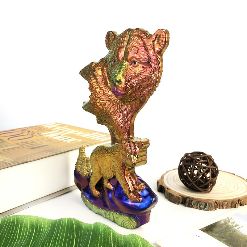 XYQHOAC Large Bear Silicone Mold Wall Hanging Resin Mold 3D