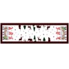 LOZULO Christmas Table Runner Red 40cm Wide 140cm Long Xmas