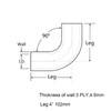 Smileracing 90 Degree Elbow 3-Ply High Performance Coupler Silicone Hose