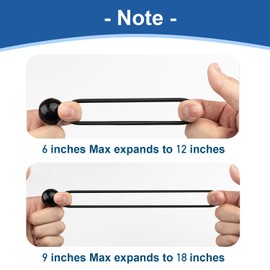 LOVE STORY 30 PCS Bungee Balls 9 Inch Black Ball Bungee Cords Heavy Duty Tie Down Cord for Shelter, Gazebo, Camping, Tent, Cargo, Holding Wire and Hoses, Patio Umbrellas, Awning