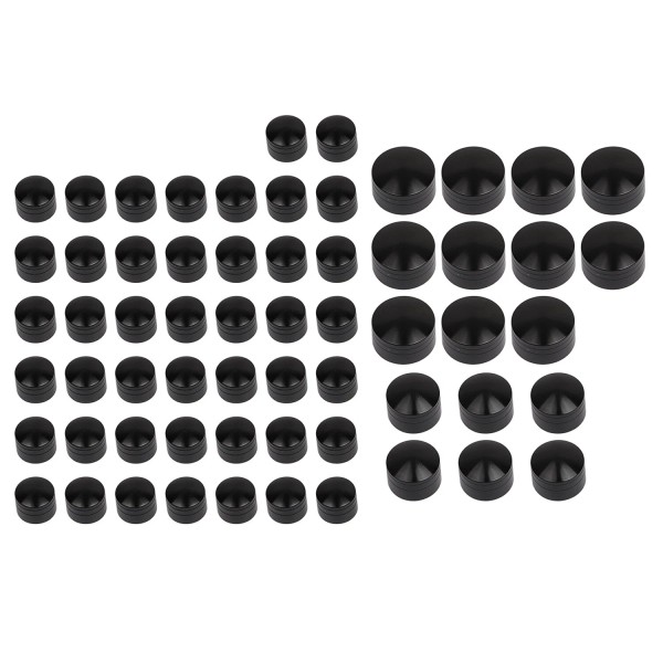 Unbranded Black CNC Engine Bolt Topper Caps Covers For Harley