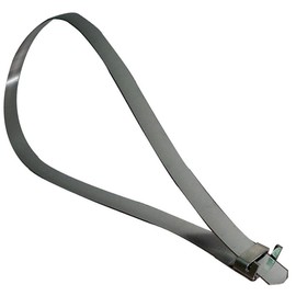 Alkan -460136010 Universal Prefabricated Stainless Steel Band (AISI 430) Hose Clamp Set L 360 mm / Clamping Clamp Set with Clips / Hose Clamp Strap for our Hose Clamp Pliers