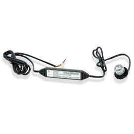 Predator Led Hide A Way 360 Degree LED 18W Strobe Light for Police Cars, Construction Trucks, Service Vehicles, Plows, Emergency Vehicles. Surface Mount Grille Flashing Light (Green/Amber)