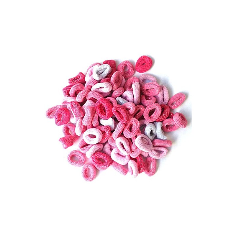 100 Super Soft Hair Ponios, Girls Hair Accessories, Ponytail Holders,
