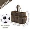 Canvas Tool Tote, 16OZ Waxed Canvas Tool Storage Tote -