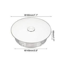 PATIKIL Chimney Hole Cap, 180mm(7.1 Inch) Adjustable Round Stainless Steel Flue Hole Cover Stove Pipe Cap Pipe Cover with Cap for Kitchen Balcony Sewer, Silver Tone