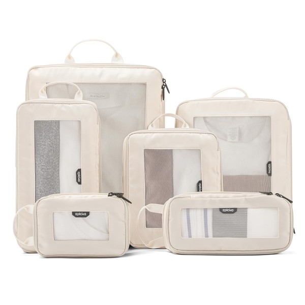 EPICKA Compression Packing Cubes for Travel - 6 Set Double