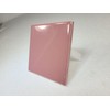Carnation Pink Ceramic Tile 4.25 in Subway Square Mid Century