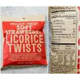 Trader Joe's Licorice Twists Soft Strawberry Candy 8 oz. each bag FRESH 5-Pack!