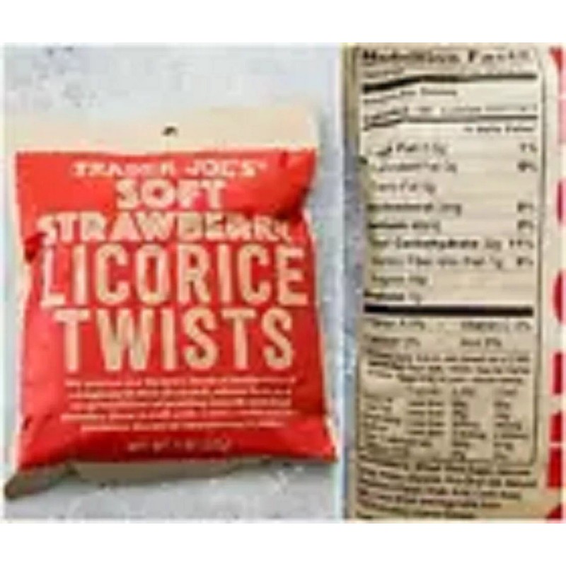 Trader Joe's Licorice Twists Soft Strawberry Candy 8 oz. each
