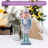 Gatuida Nutcracker Christmas Decorations: 25cm Wooden Nutcracker Soldier Traditional Xmas