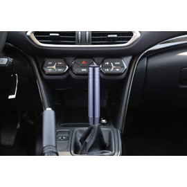 Bashineng Long Shift Knob Aluminum Alloy Metal Gear Stick Shifter Handle Transmission Shifting Lever Fit Most Manual Automatic Cars Truck SUV Vehicle (Titanium)