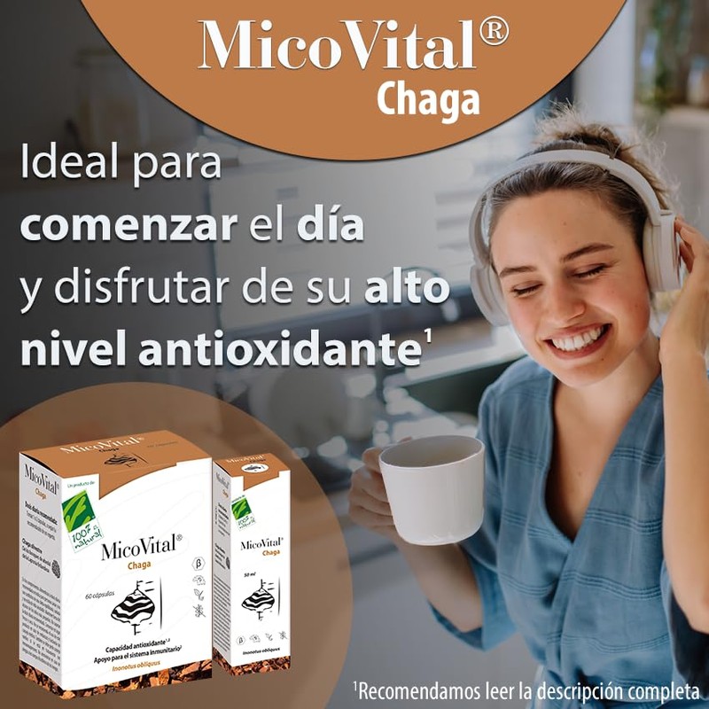100% Natural Micovital® Chaga Liquid, 50 ml
